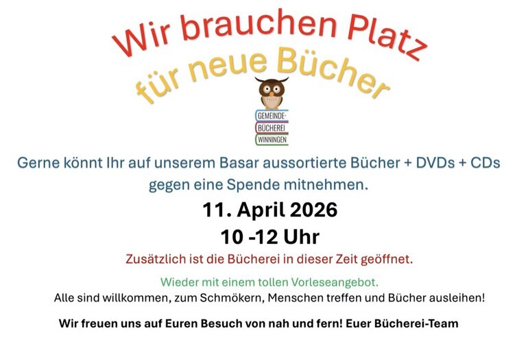 Basar in der Gemeindebücherei 