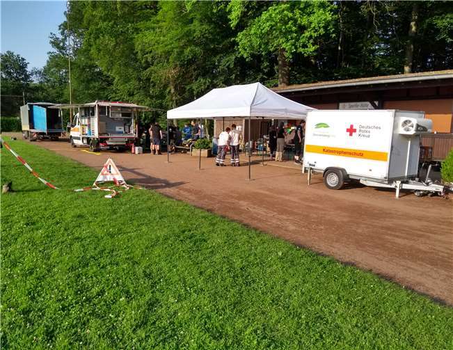 Basis für Unterstützungs-/Hilfskräfte des Deutschen Roten Kreuzes,… Fotos: privat