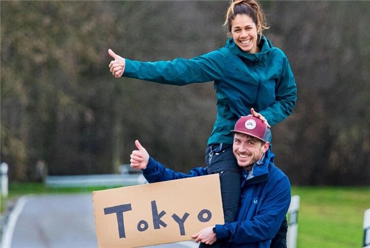 Bastian Maria und seine Frau Viviane begaben sich auf eine abenteuerliche Reise per Anhalter vom Bodensee bis nach Tokio.Foto:privat