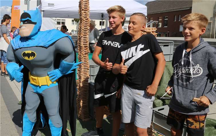 Batman war hier alles andere als ein Kinderschreck.