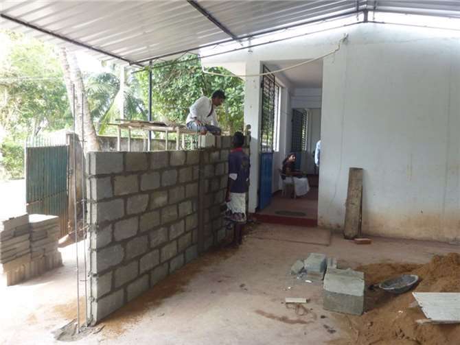 Bauarbeiten an der neuen Princess-Sophie-Pre-School.