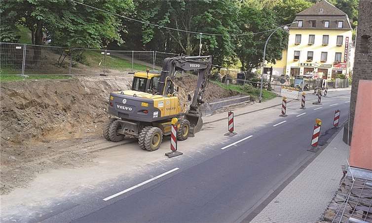Bauarbeiten im „Obertal“.  Privat