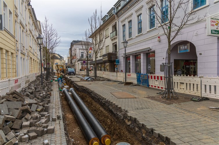 Bauarbeiten in der Hauptstraße in 2023