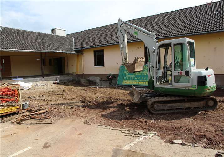 Baubeginn an der Bodelschwingh-Grundschule Mülhofen.