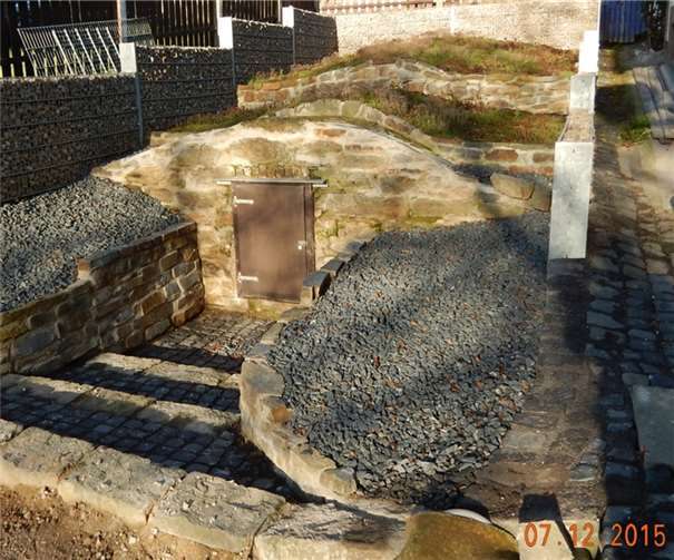 Baufortschritt an der Brunnenstube Westum, Fertigstellung und Einweihung ist für 2016 geplant.Privat