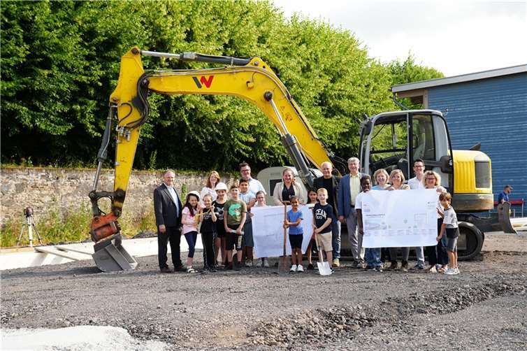 Baufortschritt an der Marienschule: neue Turnhalle für Schüler in Aussicht. Foto: Stadt Neuwied/Maxie Meier