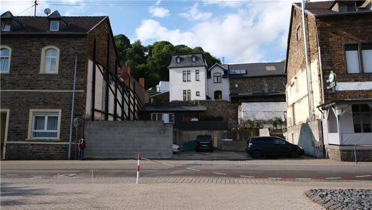 Baulücke in Burgbrohl. Hier stand ein Kino.