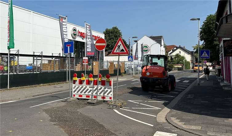 Baustelle in der Lindenstraße.  Foto: ROB