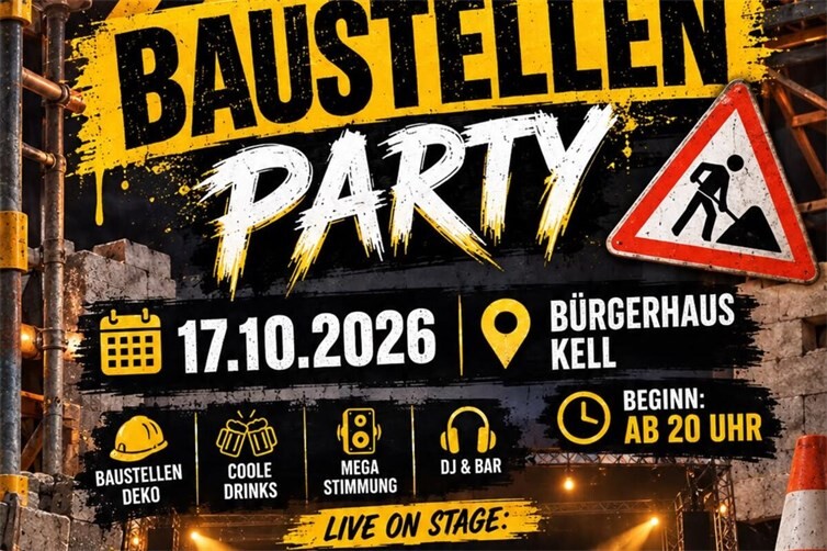 Baustellen Party