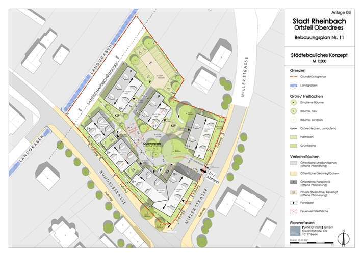 Bebauungsplan „Bundesstraße, Mieler Straße, Landgraben“ in Oberdrees. Quelle: CDU Rheinbach