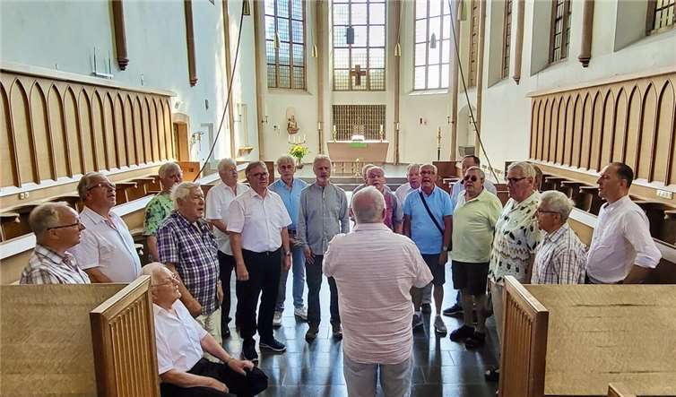 Beeindruckende Akustik in der Abtei Mariawald Station.Foto: privat