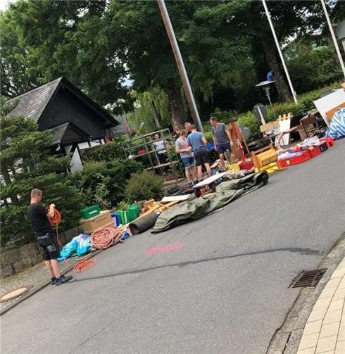 Beeindruckende Mengen Sperrmüll wurden aus dem Gebäude geschafft.