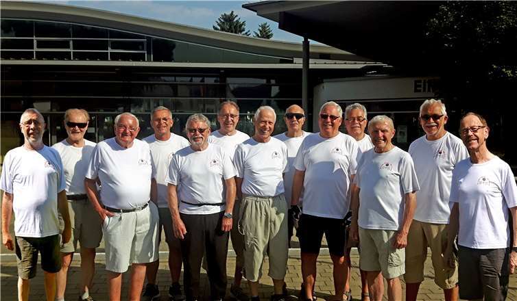 Begaben sich auf Fahrradtour: „Alte Herren“ vom TV Jahn Plaidt. Foto: privat