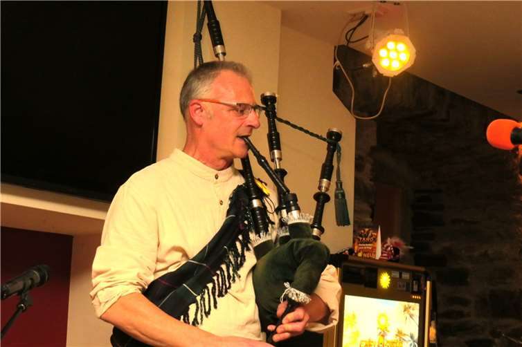 Begeisterte das Publikum: Dudelsackspieler Thomas Welsch.