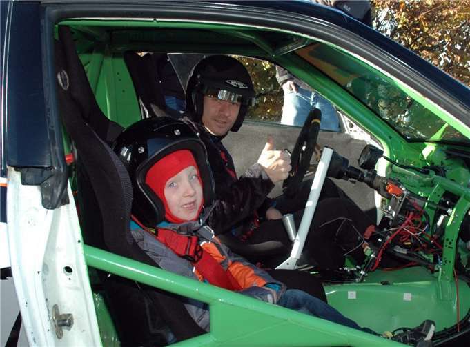 Begeisterung beim jüngsten Teilnehmer.