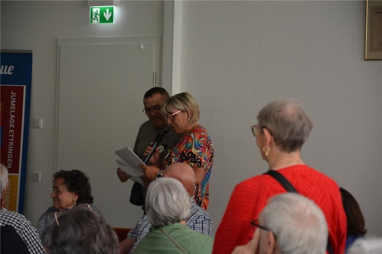 Begrüßung durch die Vorsitzenden der Partnerschaftsausschüsse, Heike Hermes und Francois Vioux.