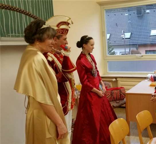 Begrüßung von Prinz Manni und seinem Gefolge.privat