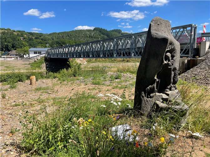 Behelfsbrücke in Insul.  Foto: ROB
