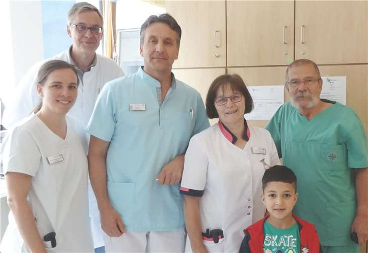 Behzad an seinem letzten Tag im St. Elisabeth Krankenhaus Lahnstein.Fotos: St. Elisabeth Krankenhaus Lahnstein