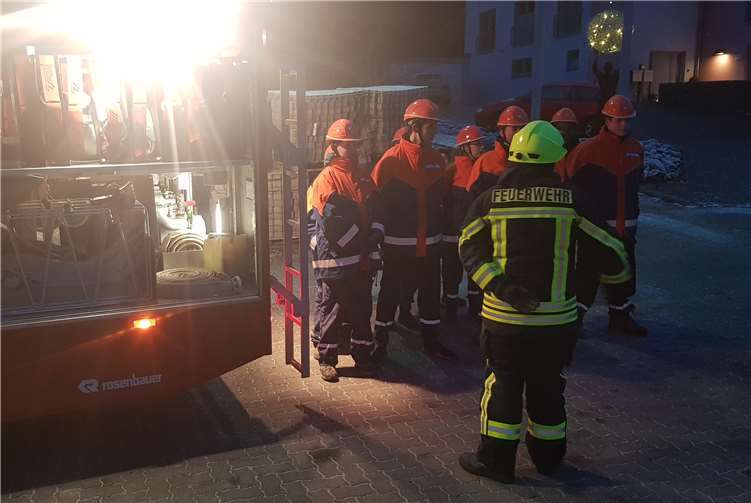 Bei Dämmerung absolvierten die Jugendlichen die Übung mit Bravour. Fotos: privat