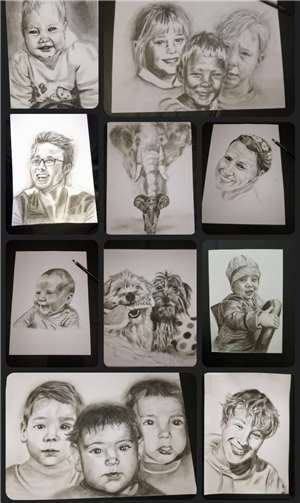 Bei „Kohle-fuer-Kohle“ kann man sich eine einzigartige Kohlezeichnung anfertigen lassen. Foto: privat