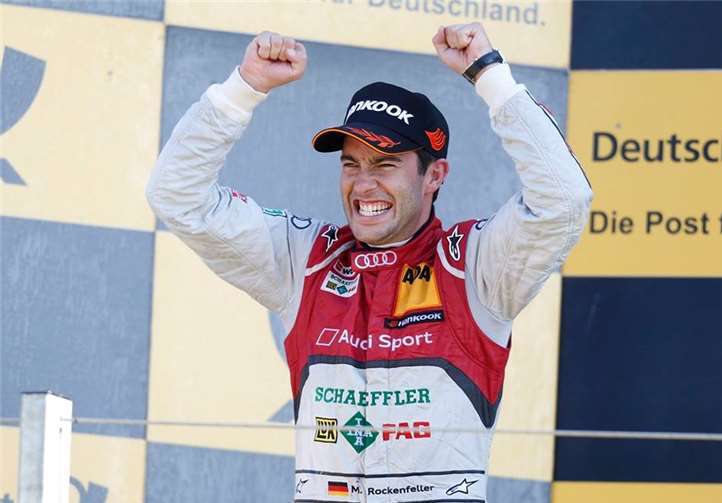 Bei Mike Rockenfeller war der Jubeln nach dem Rennen groß. DEB