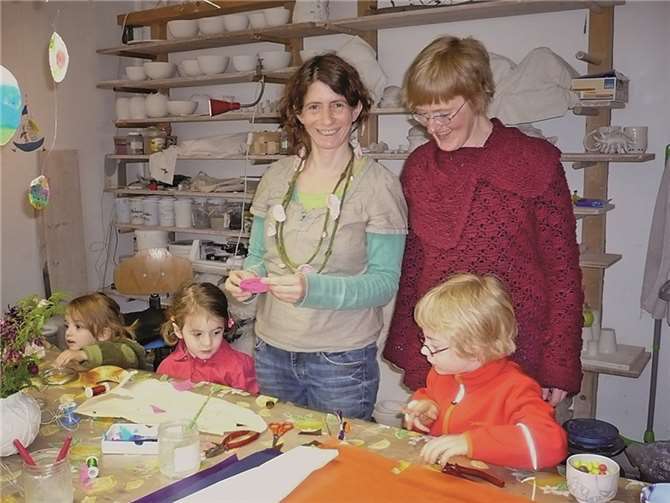 Bei Susanne Wagner und Gudrun Lüpke können die Kursteilnehmer ihre Kreativität entdecken und ausleben. privat