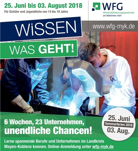 Bei „Wissen was geht!“ haben Jugendliche die Möglichkeit, Unternehmen, Ausbildungsberufe und die damit verbundenen Tätigkeiten hautnah kennenzulernen.KV MYK