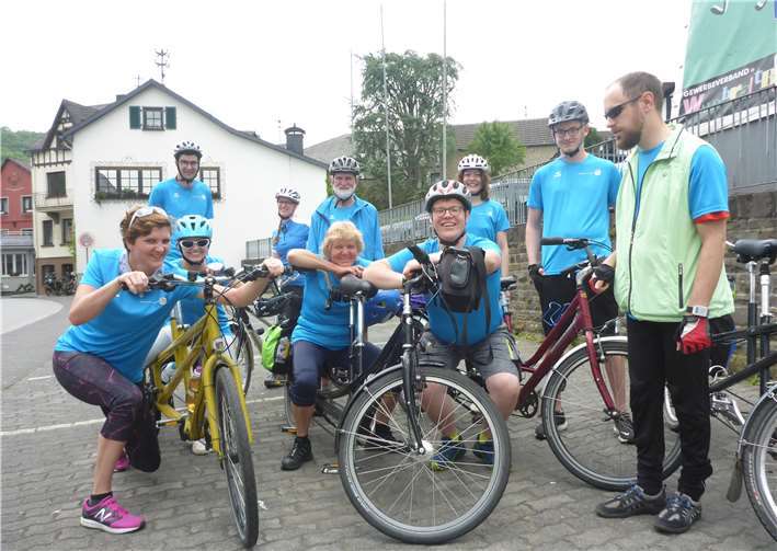 Bei ausgezeichnetem Radfahrwetter ging die entspannte Fahrradtour bis nach Neustadt/Wied.Foto: privat