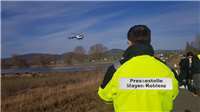 Bei besten Wetterverhältnissen kam der Polizeihubschrauber zum Einsatz.