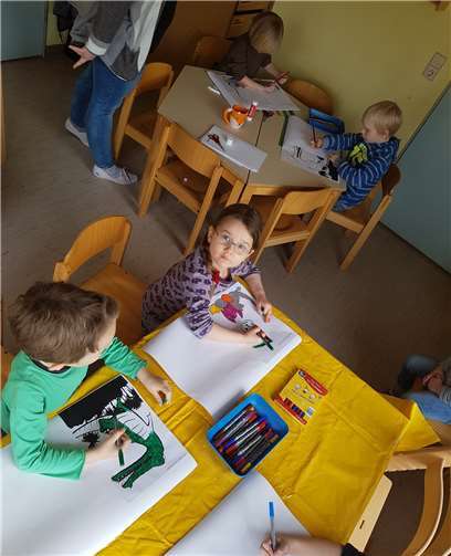 Bei dem Kunstprojekt konnten die Kinder ihre Kreativität ausleben. privat