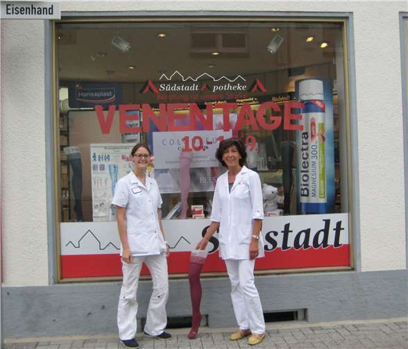 Bei den Aktionstagen in der Südstadt Apotheke drehte sich alles um das Thema Venengesundheit. Foto: privat