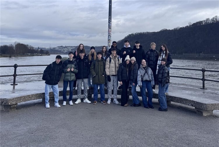 Bei den Ausflügen wie hier nach Koblenz konnten sich die Gäste und Scüler noch besser kennenlernen.