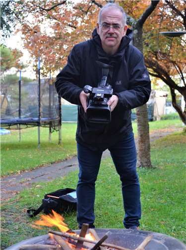 Bei den Dreharbeiten für die "7 Helden". Foto: Familienpastoral Dekanat Ahr-Eifel