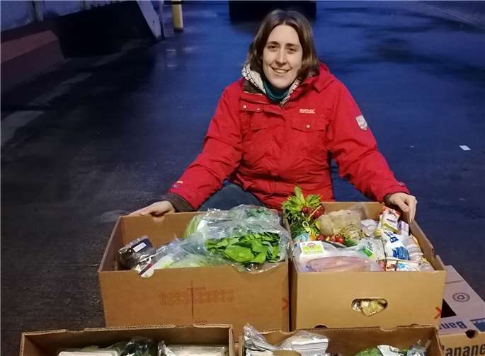 Bei den GRÜNEN im Kreis Ahrweiler berichtete Anna Gieraths, Botschafterin von Foodsharing, über die lokalen Aktivitäten des Vereins. Foto: Anna Gieraths, Foodsharing