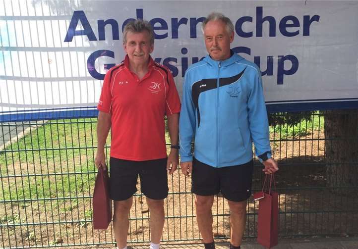 Bei den Herren 60 konnten (v.li.n.re.) Herr Schmitt und Herr Kubis überzeugen.