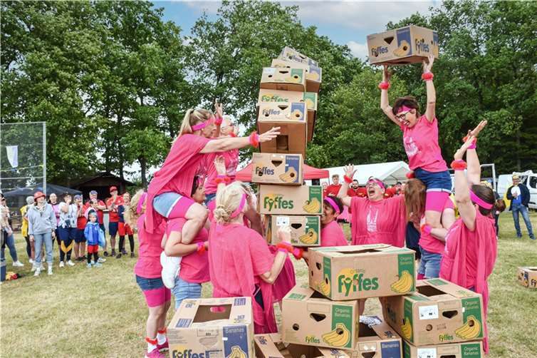 Bei den Spielen war nicht nur körperlicher Einsatz gefragt, sondern auch die geistigen Fähigkeiten.  Foto: KG Närrische Buben Sinzig