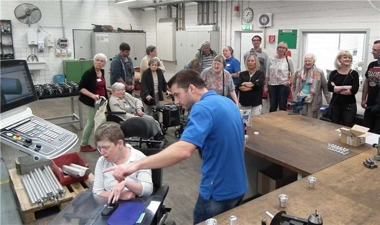 Bei den Werkstattführungen konnten die Besucher einen Einblick in die Arbeitsbereiche der Caritas Werkstätten erhalten.