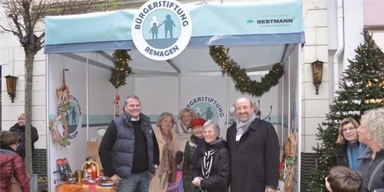 Bei den großen Marktveranstaltungen in Remagen wird die Bürgerstiftung künftig mit einem eigenen Pavillon vertreten sein. privat
