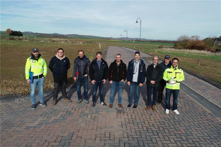 Bei der Abnahme. Fotos: Ortsgemeinde Naunheim