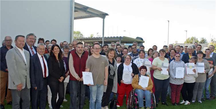 Bei der Abschlussveranstaltung der Beruflichen Aktionstage im Landkreis Cochem-Zell. Foto:Caritas Werkstätten XTERN
