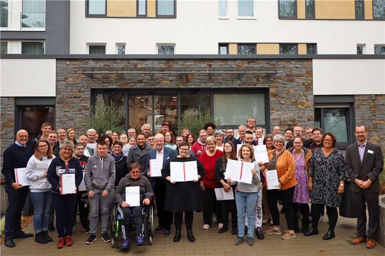 Bei der Abschlussveranstaltung der Beruflichen Aktionstage im Bethel Hotel zum Weinberg in Bad NeuenahrAhrweiler.  Foto: Thomas Hoffmann / Caritas Werkstätten
