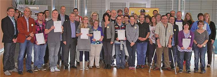 Bei der Abschlussveranstaltung der beruflichen Aktionstage in der Kreisverwaltung in Cochem.  St. Raphael CAB
