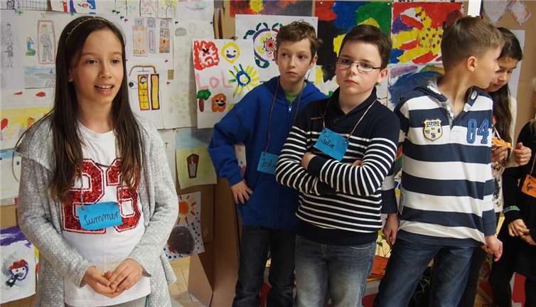 Bei der Abschlussveranstaltung präsentierten die Kinder ihre Arbeiten. -UBU-