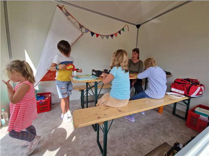 Bei der Aktion in Kreuzberg konnten die Kinder kreativ werden.