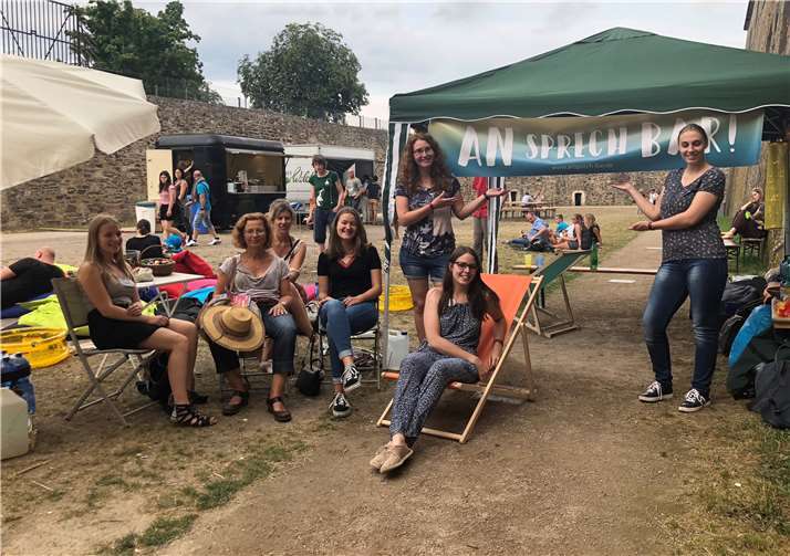 Bei der AnsprechBar konnten sich die Festivalbesucher eine kleine Auszeit zum entspannen nehmen. Privat