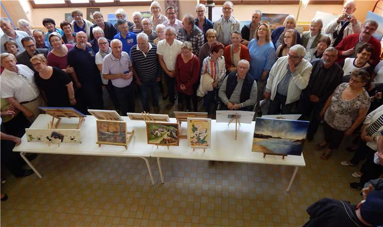 Bei der Ausstellung CREAT. privat