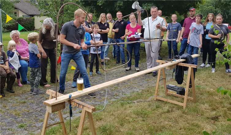 Bei der Dorfolympiade war Geschicklichkeit gefragt.Foto: privat