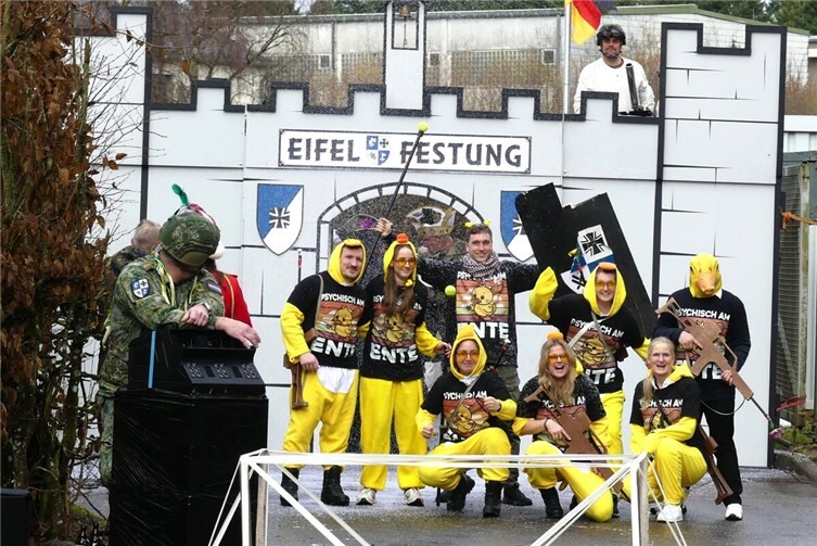 Bei der Erstürmung der Kaserne kam mit den „Psycho Enten“ auch eine Sondereinheit der Besatzer zum Einsatz.