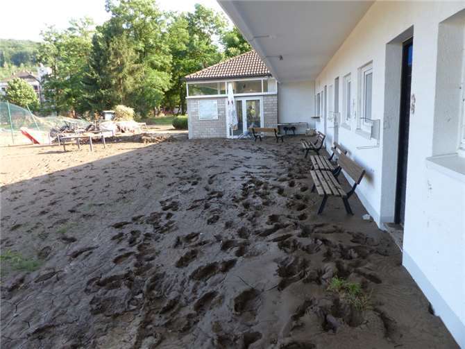 Bei der Flutkatastrophe wurde das Areal stark in Mitleidenschaft gezogen.  Foto: privat